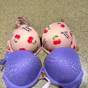 NWT Victoria’s Secret PINK Wear Everywhere Super Push-Up Bra